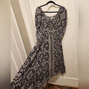 Black and Cream tribal design dress